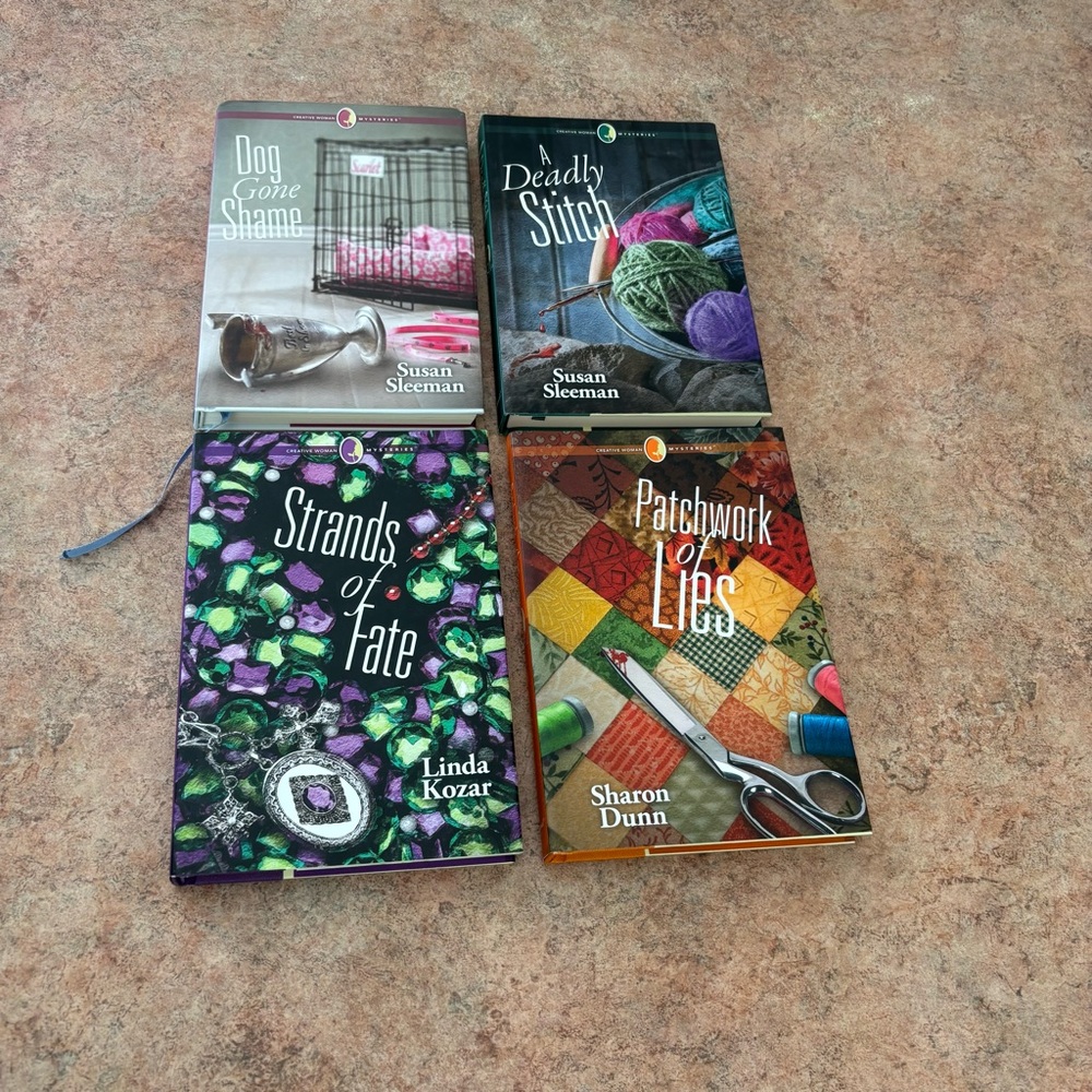 Set of 4 Creative Woman Mystery books hardcover